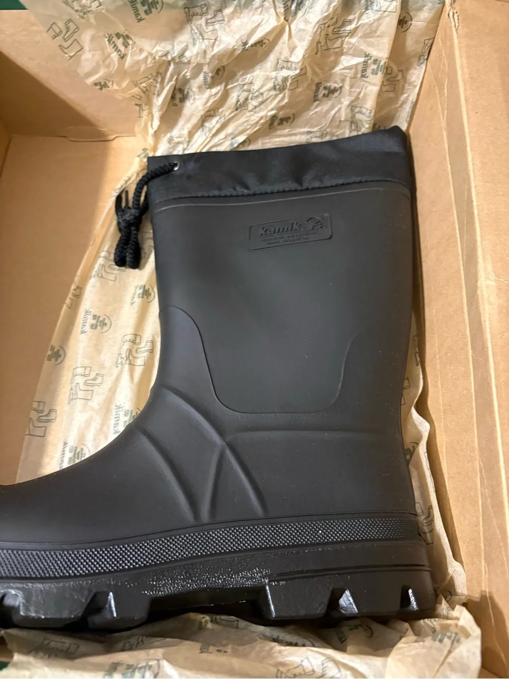 Kamik Black Icebreakers Insulated Rubber waterproof Boots Men’s Size 11